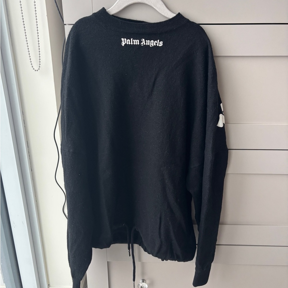 Palm Angels Charcoal Knit Top